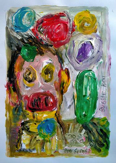 Original Abstract Children Paintings by martinus sumbaji