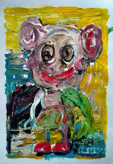 Original Abstract Children Paintings by martinus sumbaji