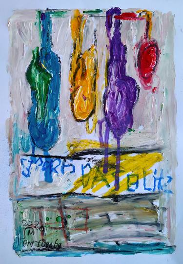 Original Abstract Expressionism Abstract Paintings by martinus sumbaji