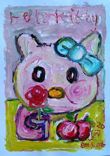 Hello Kitty Drawing by Jamalia Lailasari - Fine Art America