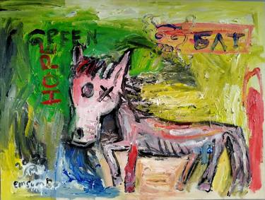 Original Abstract Expressionism Animal Paintings by martinus sumbaji