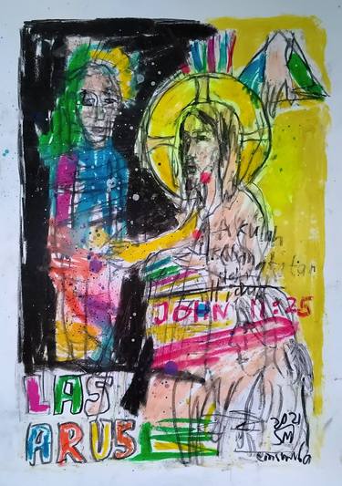 Original Abstract Religious Paintings by martinus sumbaji