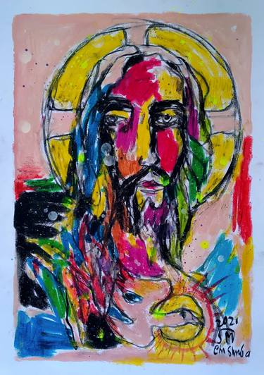 Original Abstract Religious Paintings by martinus sumbaji