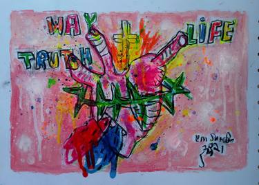 Original Abstract Expressionism Graffiti Paintings by martinus sumbaji