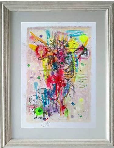 Original Abstract Expressionism People Paintings by martinus sumbaji