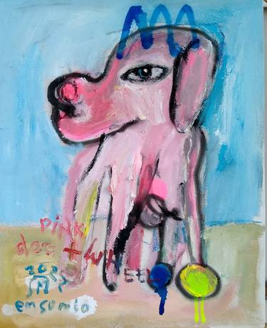 Original Abstract Dogs Paintings by martinus sumbaji