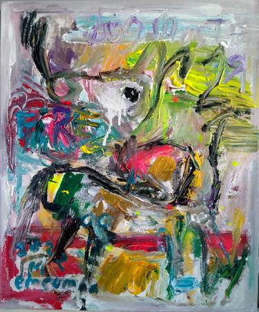 Original Abstract Expressionism Abstract Paintings by martinus sumbaji