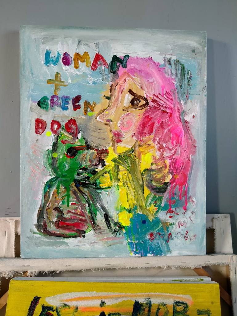 Original Abstract Women Painting by martinus sumbaji