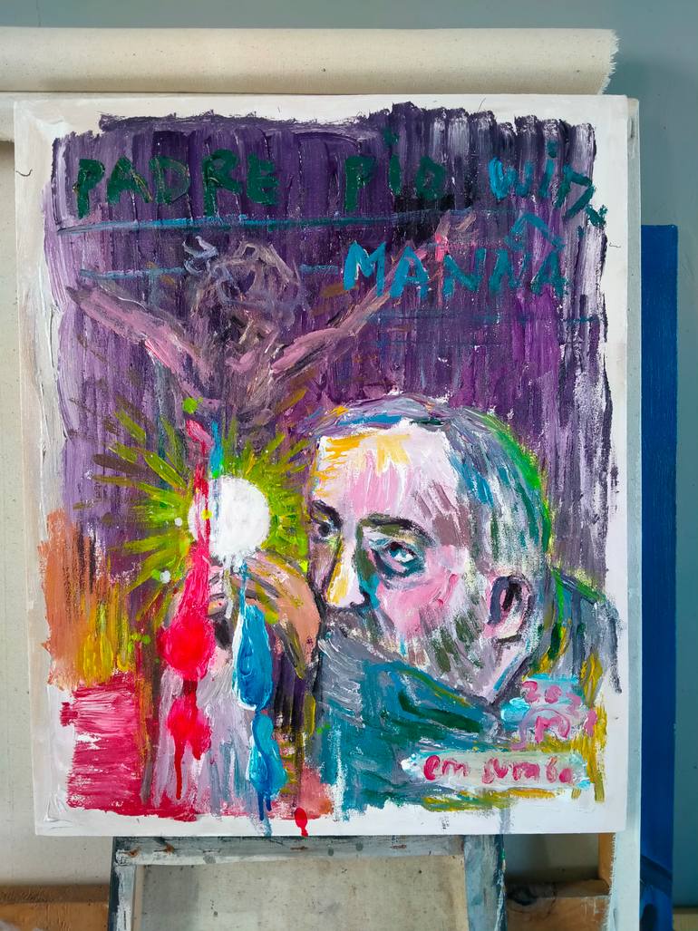 Original Abstract People Painting by Martinus Sumbaji