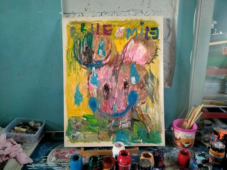 Original Abstract Expressionism Abstract Painting by martinus sumbaji