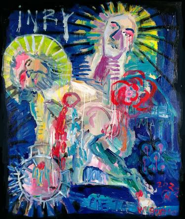 Original Abstract Religious Paintings by martinus sumbaji