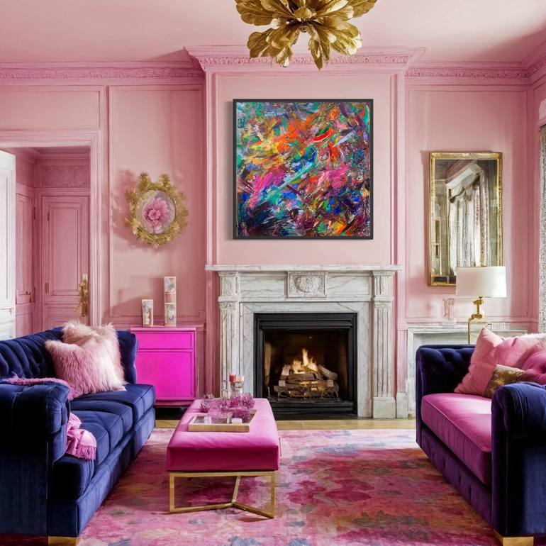 Original Contemporary Abstract Painting by Madpolkas Design Studio