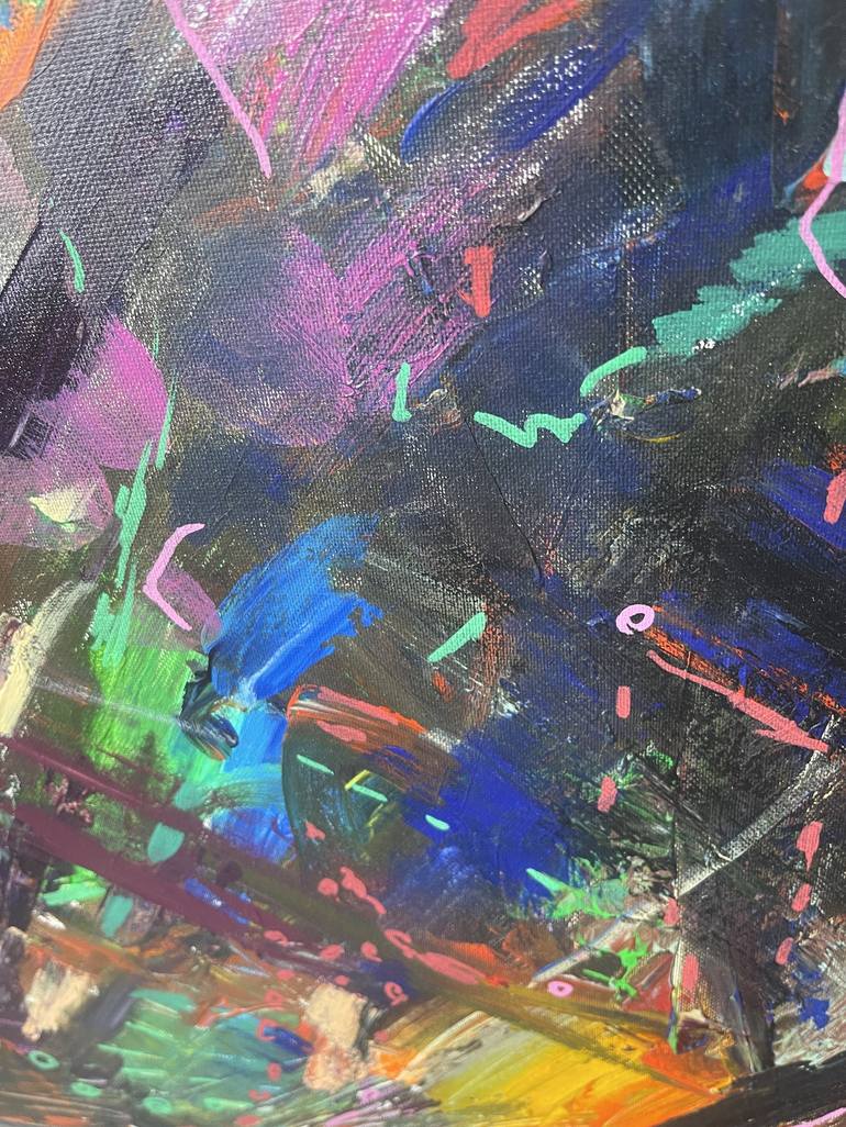 Original Contemporary Abstract Painting by Madpolkas Design Studio