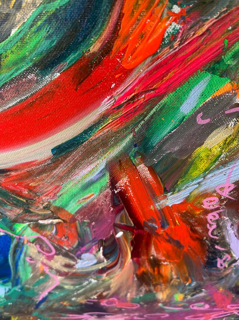 Original Contemporary Abstract Painting by Madpolkas Design Studio