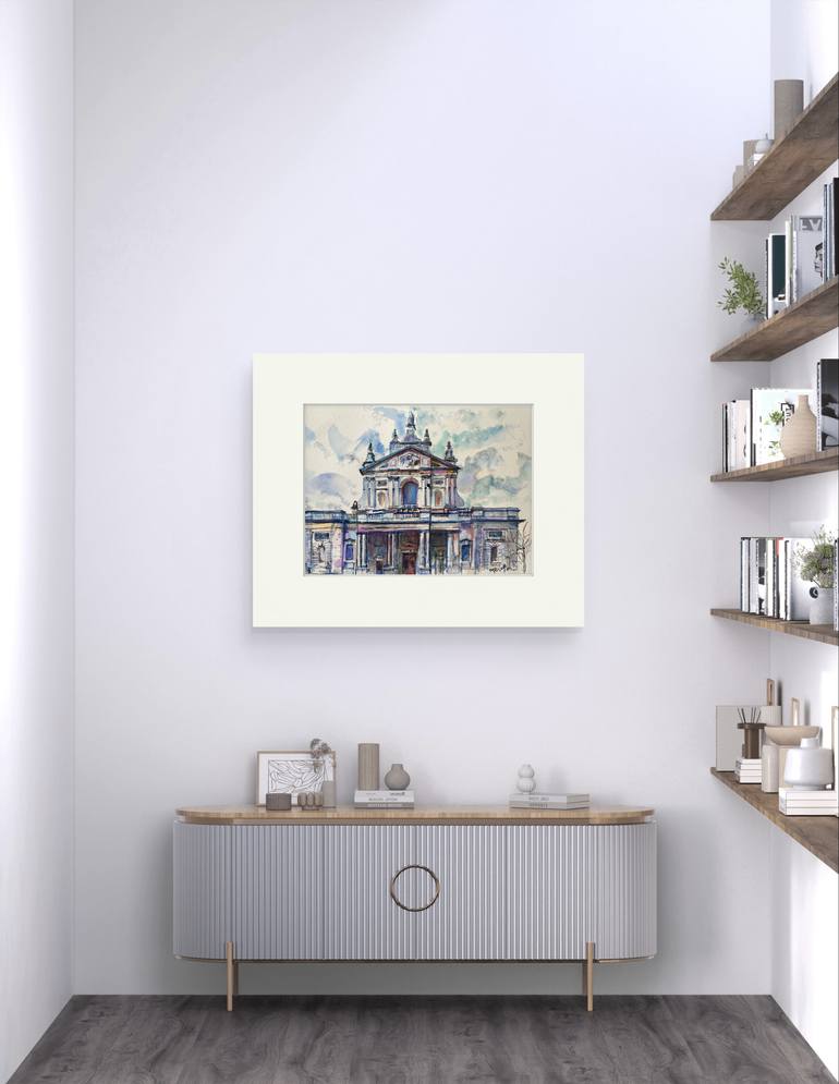 Original Illustration Architecture Painting by Madpolkas Design Studio