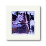 Lavender Abstract art with white matt