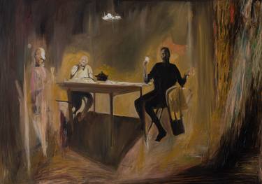 Original Expressionism Men Paintings by Tonia Erbino
