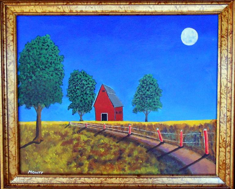 Original Abstract Expressionism Landscape Painting by Robert  Anthony Montesino