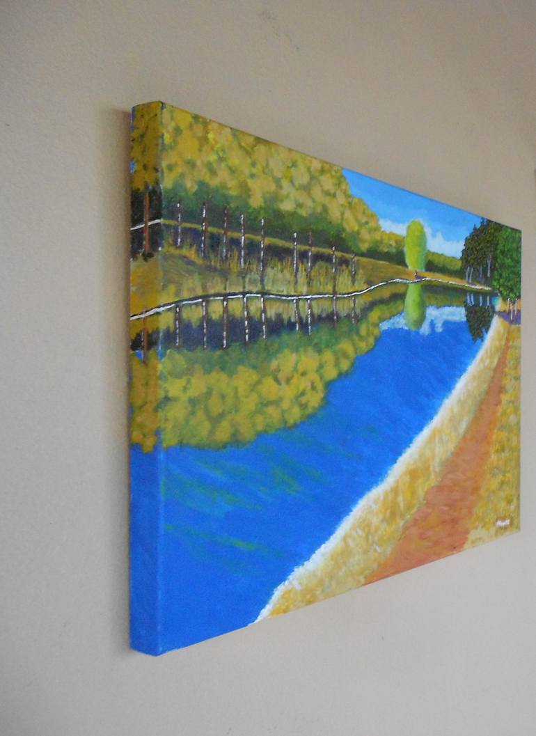 Original Impressionism Landscape Painting by Robert  Anthony Montesino
