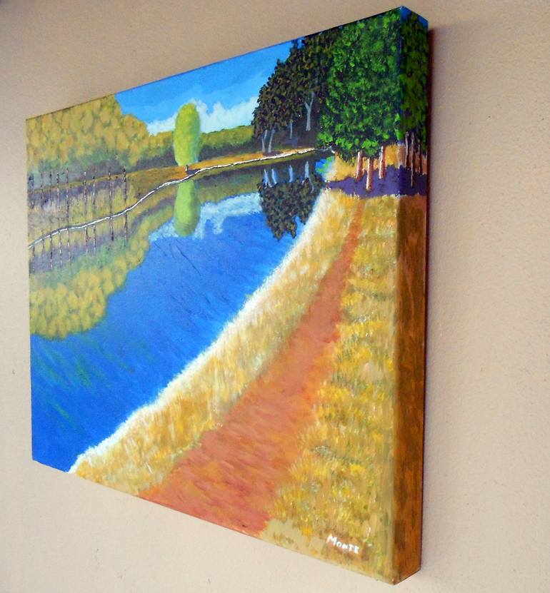 Original Impressionism Landscape Painting by Robert  Anthony Montesino