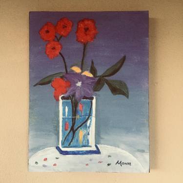 Original Abstract Expressionism Floral Paintings by Robert  Anthony Montesino
