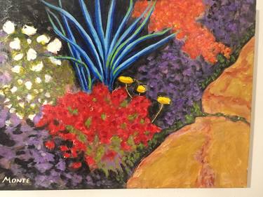 Original Abstract Expressionism Floral Painting by Robert  Anthony Montesino