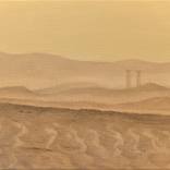 Mars with two columns 03. by Béla Dohárszky
