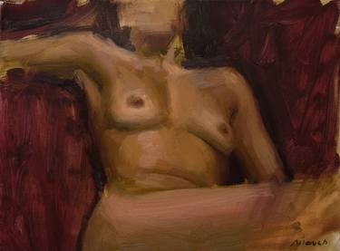 Original Nude Painting by Guido Mauas