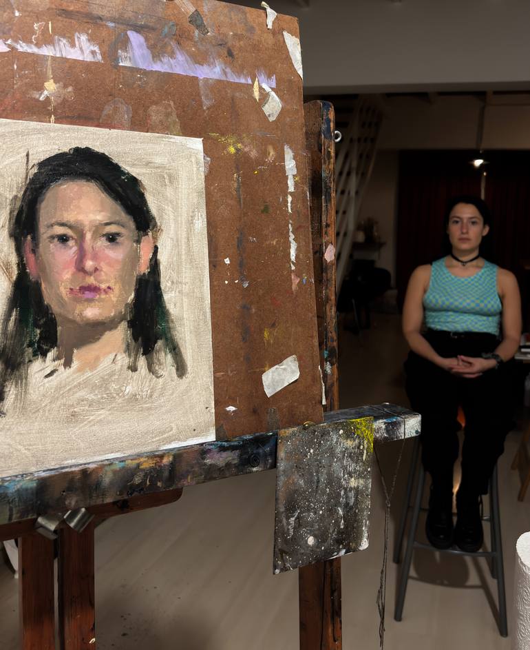 Original Impressionism People Painting by Guido Mauas