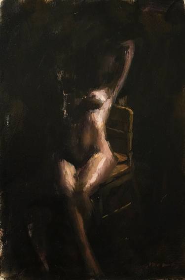 Original Realism Nude Painting by Guido Mauas