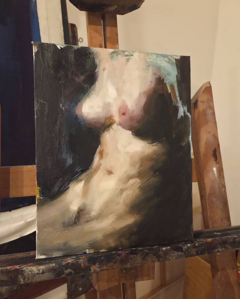 Original Realism Women Painting by Guido Mauas