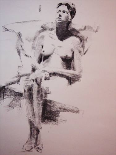 Original Figurative Nude Drawings by Guido Mauas