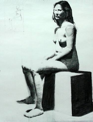 Figure study (woman sitting in tranquility) thumb
