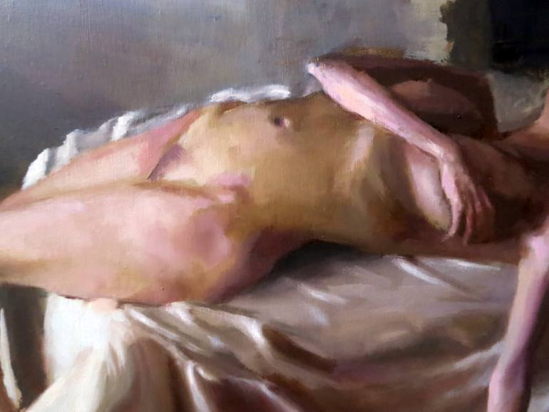 Original Figurative Nude Painting by Guido Mauas