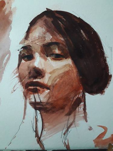Print of Realism Portrait Paintings by Guido Mauas