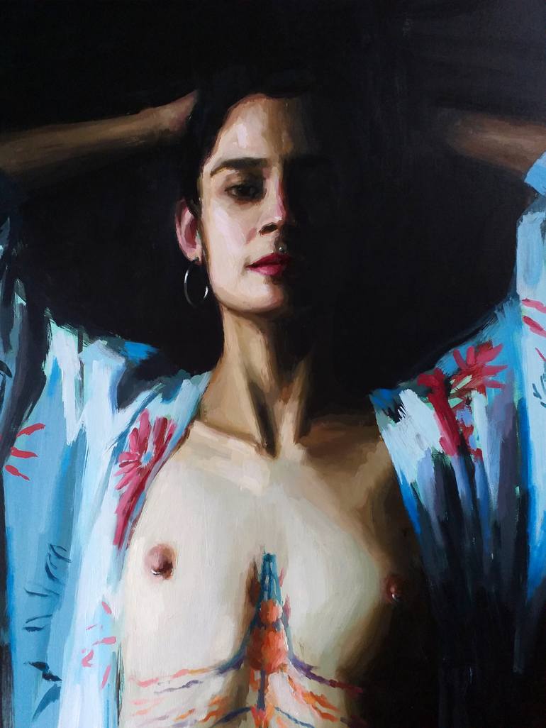 Original Nude Painting by Guido Mauas