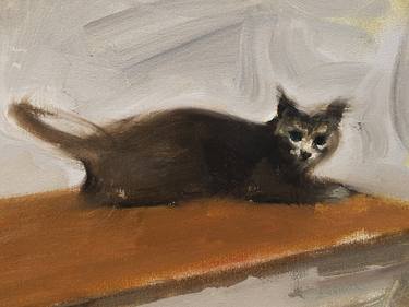 Original Impressionism Cats Paintings by Guido Mauas