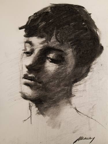 Print of Realism Portrait Drawings by Guido Mauas