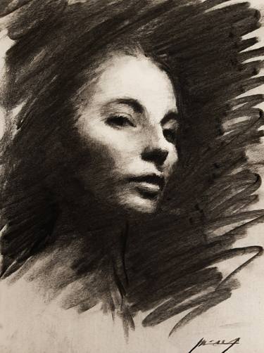 Original Realism Portrait Drawings by Guido Mauas