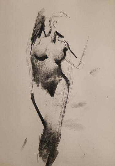Print of Impressionism Nude Drawings by Guido Mauas