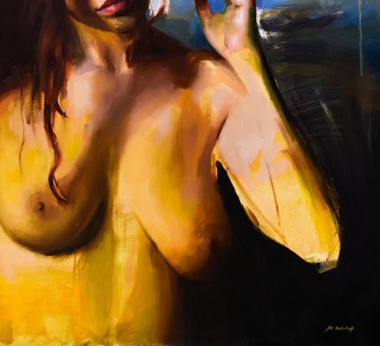 Original Realism Women Painting by Guido Mauas