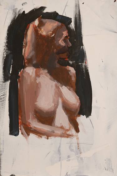 Original Abstract Nude Paintings by Guido Mauas