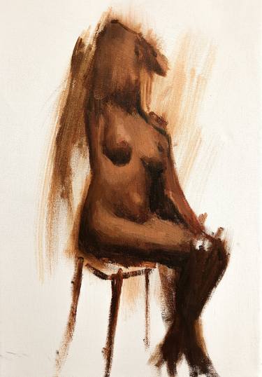 Original Expressionism Nude Paintings by Guido Mauas