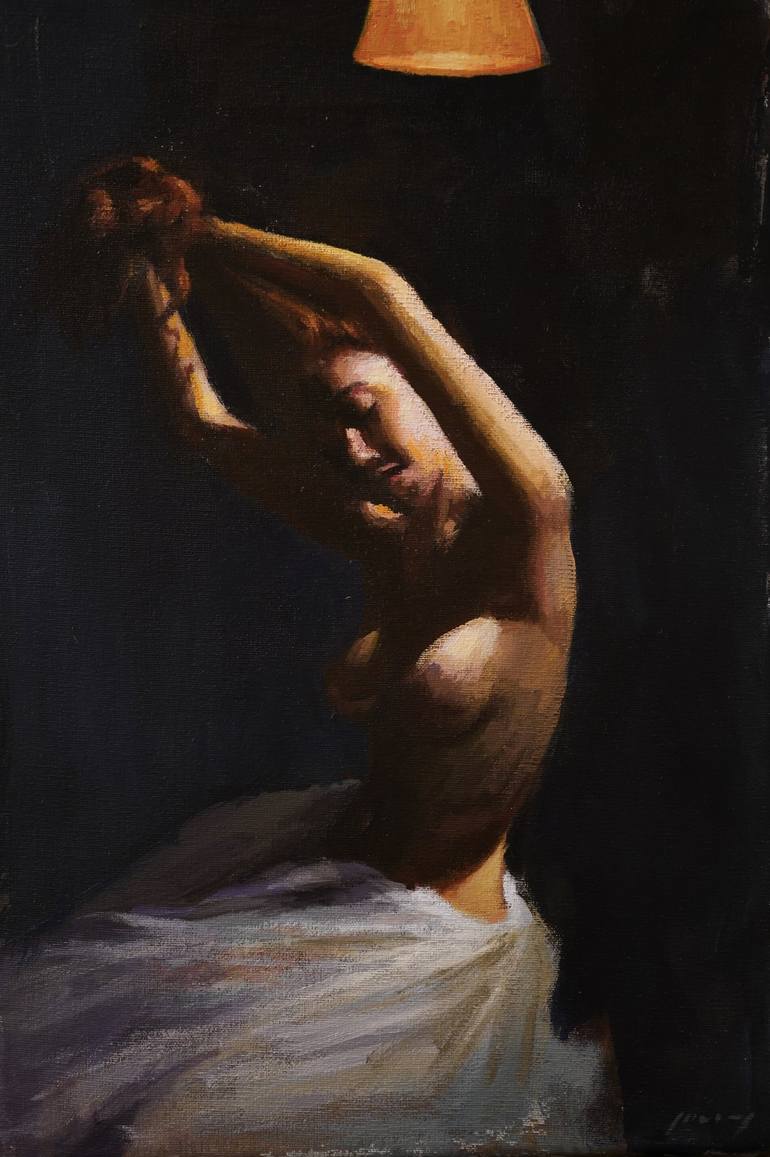 Print of Fine Art Women Paintings by Guido Mauas