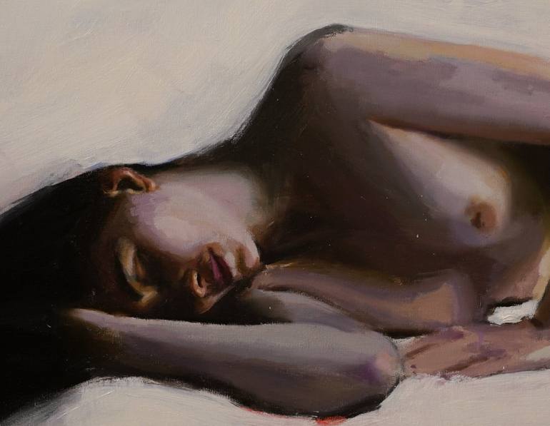 Original Impressionism Nude Painting by Guido Mauas