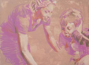 Print of Figurative Children Paintings by Amy Bernays
