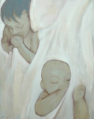 Original Figurative Family Paintings by Amy Bernays