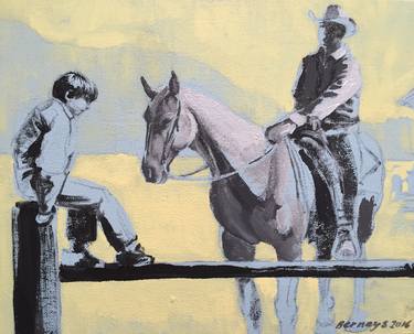 Saatchi Art Artist Amy Bernays; Painting, “Homework before Horses” #art