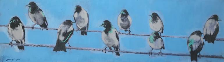 Original Figurative Animal Painting by Amy Bernays