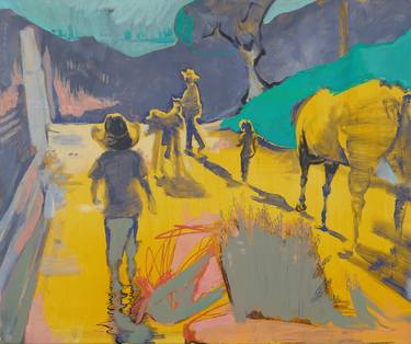 Saatchi Art Artist Amy Bernays; Painting, “The West While We’re Young” #art